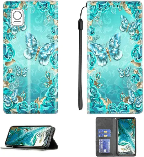 Vista 149 de Aroepurt Funda para UMIDIGI G1 Plus compatible con UMIDIGI G1 Plus Funda para teléfono Funda de piel sintética con función atril magnética CPT15