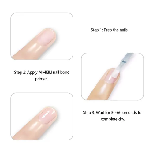 Vista 8 de AIMEILI Base de gel UV LED para polvo acrílico y gel constructor de uñas