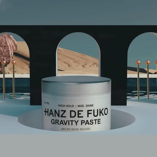Vista 6 de Hanz de Fuko Gravity Paste - Pasta de peinado de alta calidad para hombre para un alto agarre, acabado de brillo medio, tecnología de súper agarre