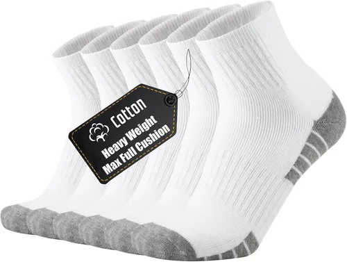 Vista 11 de ONKE Calcetines de corte bajo para hombre, ejercicio atlético, correr Negro1