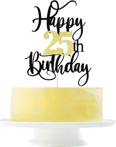 Vista 9 de Decoración para pastel de cumpleaños número 13 con destellos negros y dorados para tartas de 13 años, decoración para pastel de 13 años, decoración