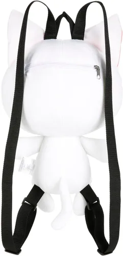Vista 2 de Sailor Moon Artemis - Bolsa de felpa de 12.5", color blanco, estándar