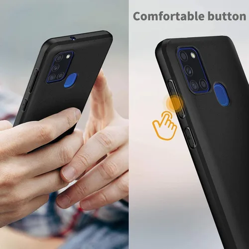 Vista 8 de Funda para Tecno Camon 18 P, KJYF Black a prueba de golpes, funda de protección contra caídas de 360° de cuerpo completo, funda de silicona suave