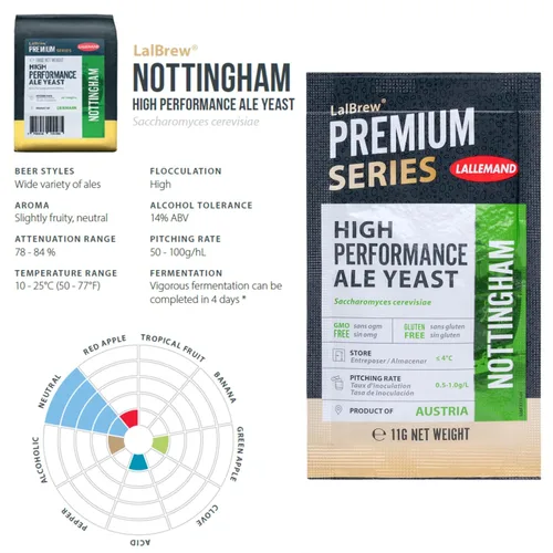 Vista 3 de LalBrew Nottingham Brewing Levadura (2 unidades) - Hacer cerveza en casa