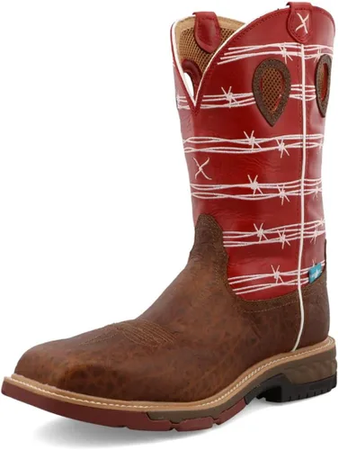 Vista 10 de Twisted X Mens 12" Nano Composite Safety Toe Western Work Boot
