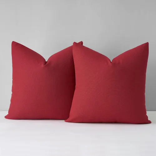 Vista 10 de Mixhug Juego de 2 fundas de almohada decorativas de lino para sofá y cama, cojín lumbar, color marrón claro, 12 x 20 pulgadas