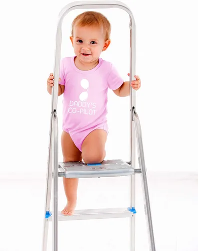 Vista 3 de AW Fashions Daddy's Co-Pilot - Best Little Helper with Cool Sunglasses - Lindo body de bebé de una pieza