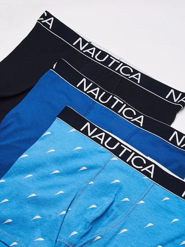 Vista 2 de Nautica - Calzoncillos clásicos de algodón elástico para hombre, pack de 3