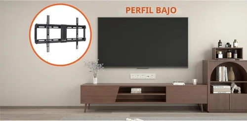Vista 3 de Amazon Basics Soporte de pared para TV de perfil bajo con nivelación horizontal posterior a la instalación para televisores de 32 a 86 pulgadas