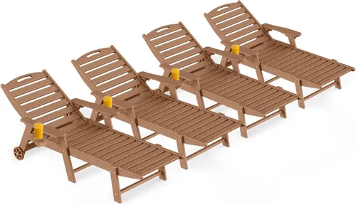 Vista 45 de Silla de salón al aire libre, silla de salón de patio de HDPE con Negro