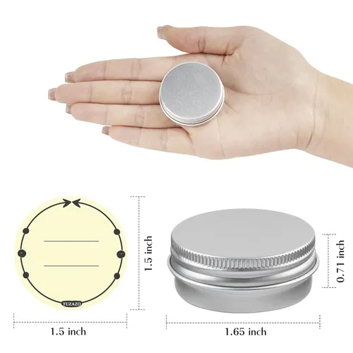 Vista 2 de Paquete de 12 latas de aluminio, recipiente de metal de 1/2 oz