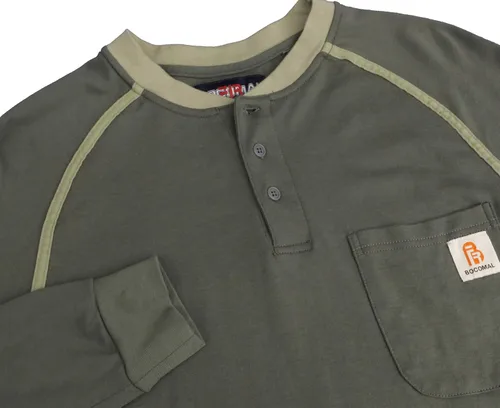 Vista 38 de BOCOMAL FR Shirts - Camisa ligera de 5.5 onzas de manga corta y resistente al fuego/ignífuga