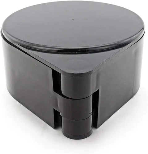 Vista 5 de New Star Foodservice 48360, borde de vidrio de bar de plástico de 3 niveles, negro