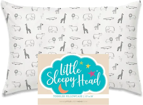 Vista 32 de Funda de almohada para jóvenes Little Sleepy Head - 100% funda de almohada de algodón y hipoalergénica - Funda de almohada envolvente de ajuste