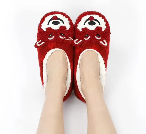 Vista 7 de Panda Bros Calcetines acogedores y cálidos para mujer con agarraderas, calcetines de casa