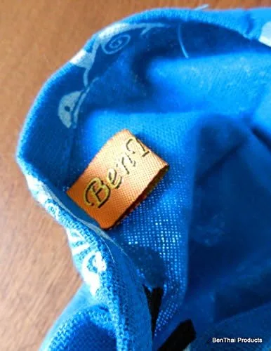 Vista 4 de BTP - Bolso bandolera para mujer, estilo hippie Hobo, algodón tailandés, estilo bohemio, tamaño grande