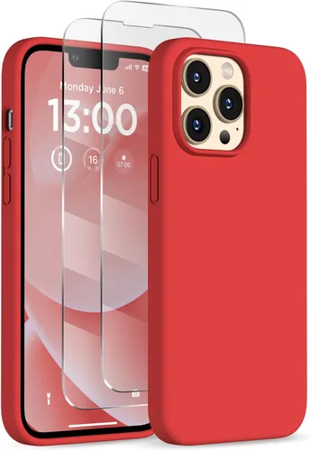 Vista 13 de Funda de silicona para iPhone 13 Pro, funda para teléfono, color Negro