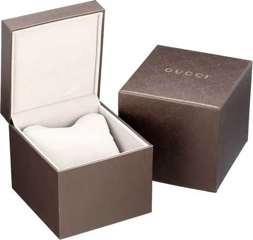 Vista 3 de Gucci Interlocking Collection Swiss Quartz Black Reloj para mujer (Modelo YA133314), Acero inoxidable amarillonegro, Movimiento de cuarzo