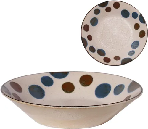 Vista 13 de Minorutouki mino ware PAIKAJI cuenco de fideos antitipo flor φ7.2×H3.6in 16.58oz
