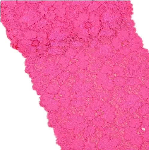 Vista 19 de MSCFTFB Cinta bordada de flores de encaje elástico de 5 yardas de ancho de 6.3 pulgadas de ancho para decoración de ropa, manualidades, boda, baby