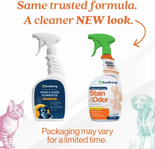 Vista 2 de Eliminador de olores de naranja Desodorizante de olores para mascotas para olores fuertes Limpiador de manchas enzimáticas para gatos, perros