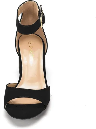 Vista 4 de DREAM PAIRS - Sandalias de tacón grueso y bajo para mujer