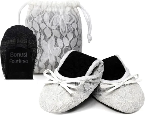 Vista 6 de Silky Toes Zapatos planos plegables para mujer, zapatos de ballet para A-Negro