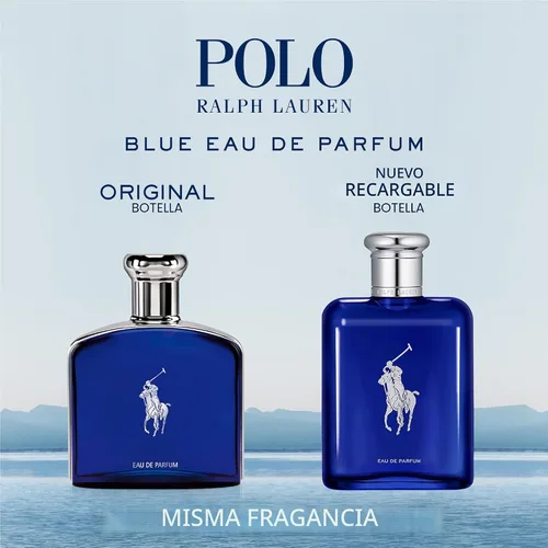 Vista 6 de Ralph Lauren Polo Blue - Eau de Parfum - Colonia para hombre - Acuático y fresco - Con cítricos, bergamota y vetiver - Intensidad media