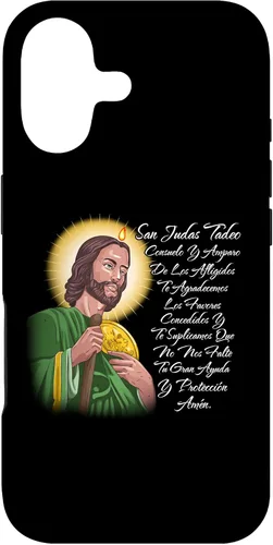 Vista 32 de Funda para iPhone 15 San Judas Tadeo Consuelo Y Amparo de Los Afligidos