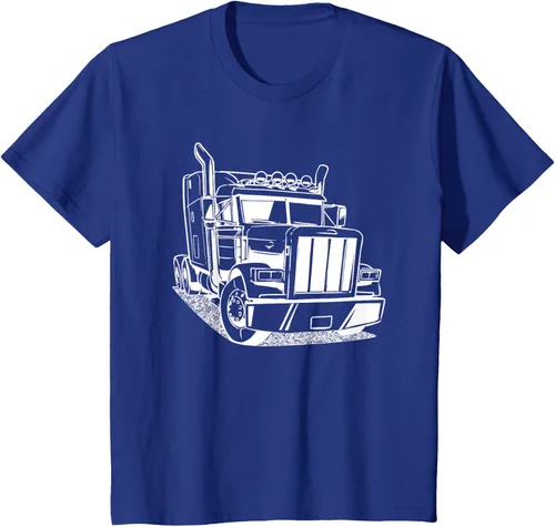 Vista 37 de Diesel Big Rig 18 Wheeler - Camiseta de camionero para camionero, Negro, S