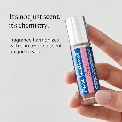 Vista 6 de Pure Instinct CRAVE Roll-On The Original - Perfume de aceite esencial con infusión de feromonas, para ella, listo para la TSA, 0.34 onzas líquidas