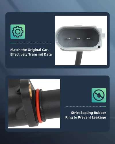 Vista 3 de SCITOO Sensor de posición del cigüeñal para Audi para A4 1996-2008, para Audi para A4 Quattro 1996-2008, para Audi para A6 1998-2004 06A906433C
