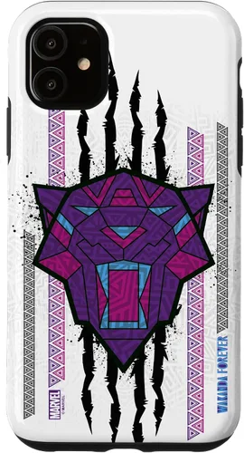 Vista 8 de Funda para iPhone 16 Marvel Black Panther: Wakanda Forever Tribal Logo Panther