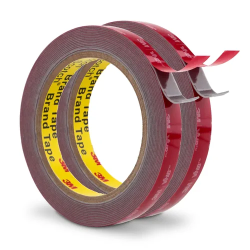 Vista 21 de Cinta adhesiva de doble cara resistente de 1/4 pulgada x 4.7 metros, cinta adhesiva de montaje de espuma impermeable 5925 para automotriz, tira