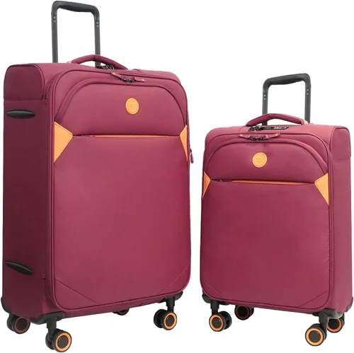 Vista 17 de Verage Cambridge - Maleta ligera con ruedas giratorias expandibles, Negro -, Conjuntos de equipaje negro Softside