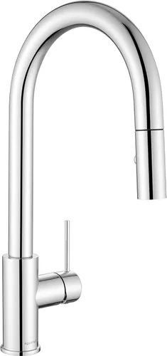 Vista 11 de AguaStella AS60BG - Grifo de fregadero de cocina dorado cepillado brillante con rociador extraíble de una sola manija