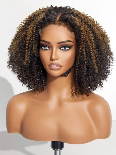 Vista 9 de LUVME HAIR Peluca Bob de Cabello Humano Borgoña 99J de 10'', Peluca de Cierre de Encaje HD Sin Pegamento Precortada y Predepilada, Elegante Rojo