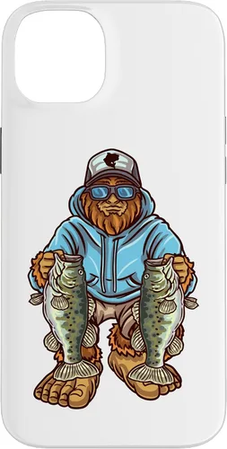 Vista 15 de Funda para iPhone 17, diseño de pescador de pie grande