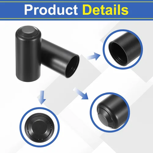 Vista 3 de uxcell Cubierta de batería de 3 uds, tornillo de batería de micrófono, tapa de copa de 1.220 in/1.22 pulgadas, inalámbrico, color negro