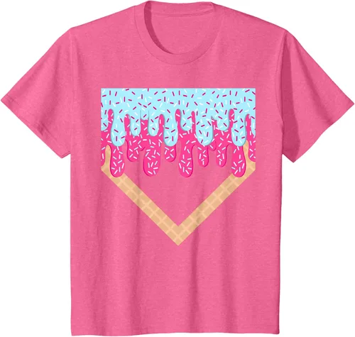 Vista 63 de Baseball Drip Boys Home Plate Ice Cream Sport Players & Fans Camiseta