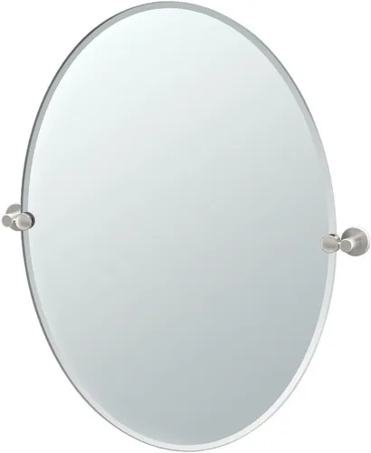 Vista 16 de Gatco 4689SM - Espejo rectangular sin marco de 24 pulgadas, cromado/montado en la pared, biselado sin marco, espejo de tocador de baño con soportes