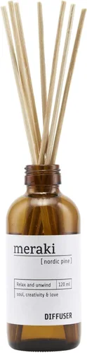 Vista 4 de Meraki Difusor de pino nórdico con 7 varillas 4.1 fl oz
