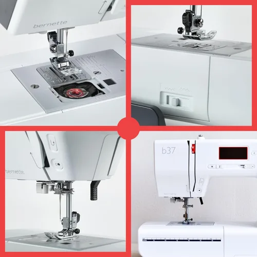 Vista 6 de Bernette Máquina de coser computarizada B37 con pantalla LCD Costura