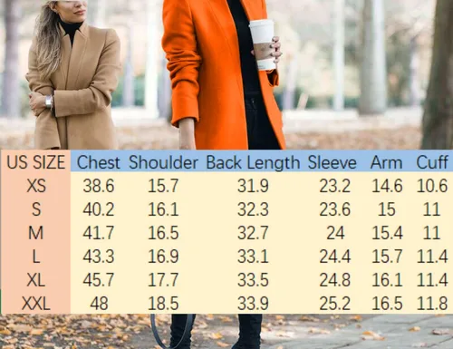Vista 5 de Omoone Chaqueta básica de cuello alto para mujer, chaqueta ajustada con solapa con muescas