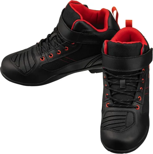 Vista 4 de CALTO Zapatos de elevación invisibles para hombre con aumento de altura Botas de cuero ligeras con cordones de alta calidad para motocicleta, 3.2