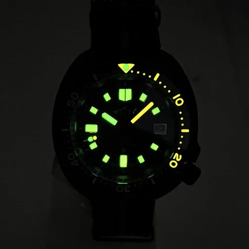 Vista 3 de TACTICAL FROG Heimdallr - Reloj automático de acero inoxidable para hombre de 1.732 in, reloj de buceo con movimiento de cristal de zafiro