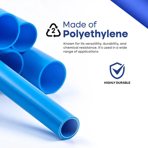 Vista 4 de SUPPLYGIANT Barra de tubo PEX-B de 1/2" x 4 pies, tubo Pex azul para tubería de agua potable de agua caliente