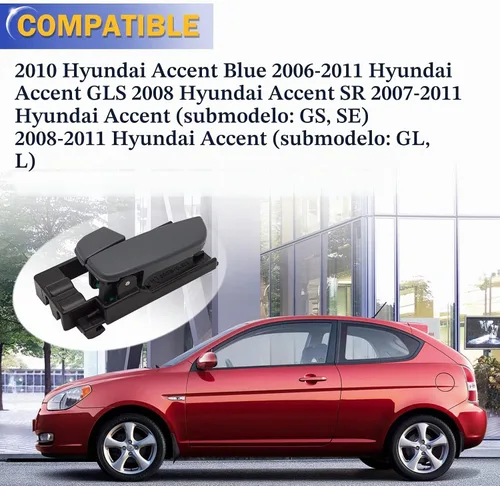 Vista 2 de X4XZ Manija de puerta interior para Hyundai Accent 2006-2011 lado de conducción delantera izquierda 826101E000 Lado de conducción