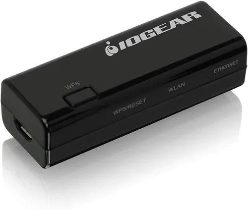 Vista 2 de IOGEAR Adaptador Universal de Ethernet a Wi-Fi N - Velocidades de hasta 300Mbps en 2.4GHz - Configuración protegida por Wi-Fi con botón (WPS)