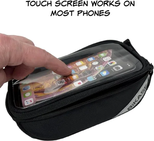 Vista 8 de BiKase Funda rígida para teléfono para bicicleta, accesorios para bicicleta, nunca se deforma/impermeable, soporte para teléfono de bicicleta
